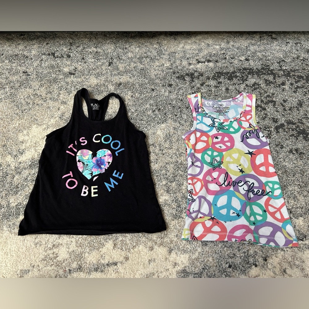 Girls size 7-8 tank tops